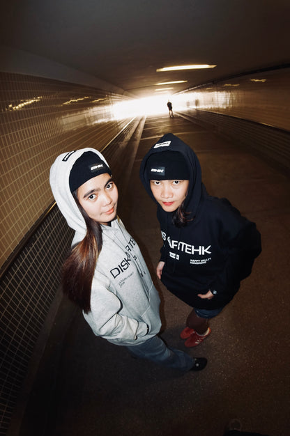 Diskartehk Spell Out Hoodie - Black