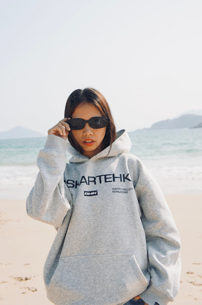 Diskartehk Spell Out Hoodie - Gray